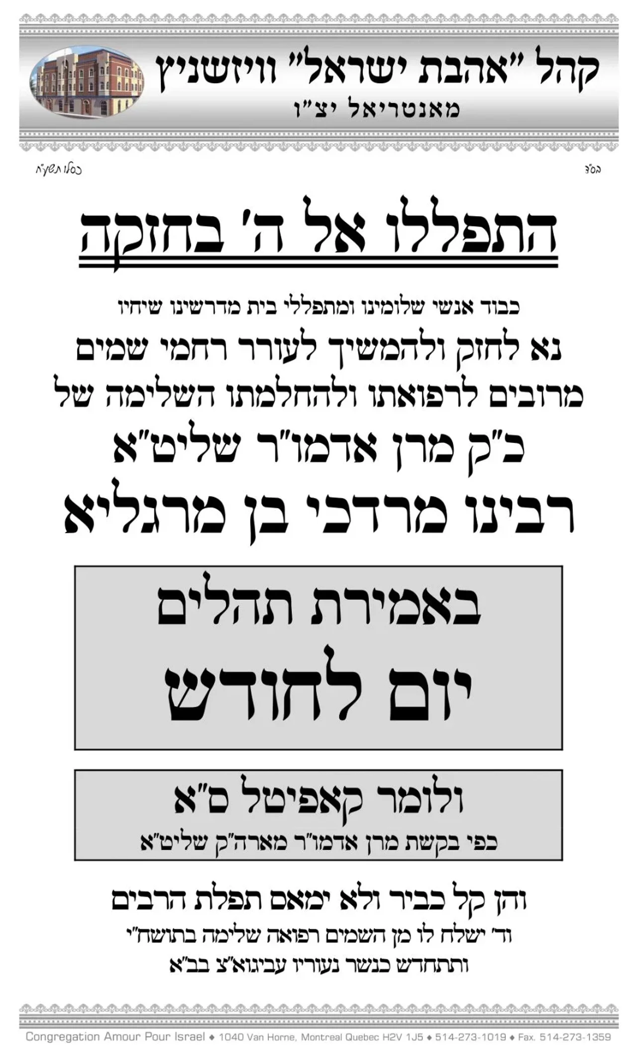 ח'אל אהבת ישראל ויזניץ