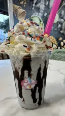 Glacier et café casher au caramel