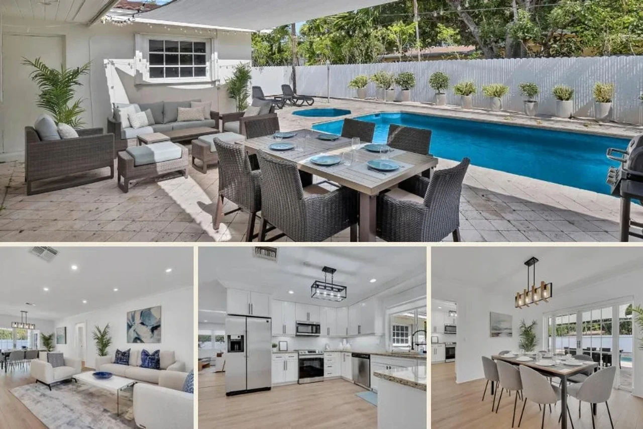 Villa Blanca, 5 chambres, 3 salles de bain, piscine chauffée et barbecue